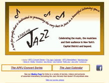 Tablet Screenshot of aplaceforjazz.org